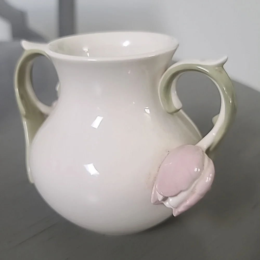 Goebel WGermany White Ceramic Tulip Vase